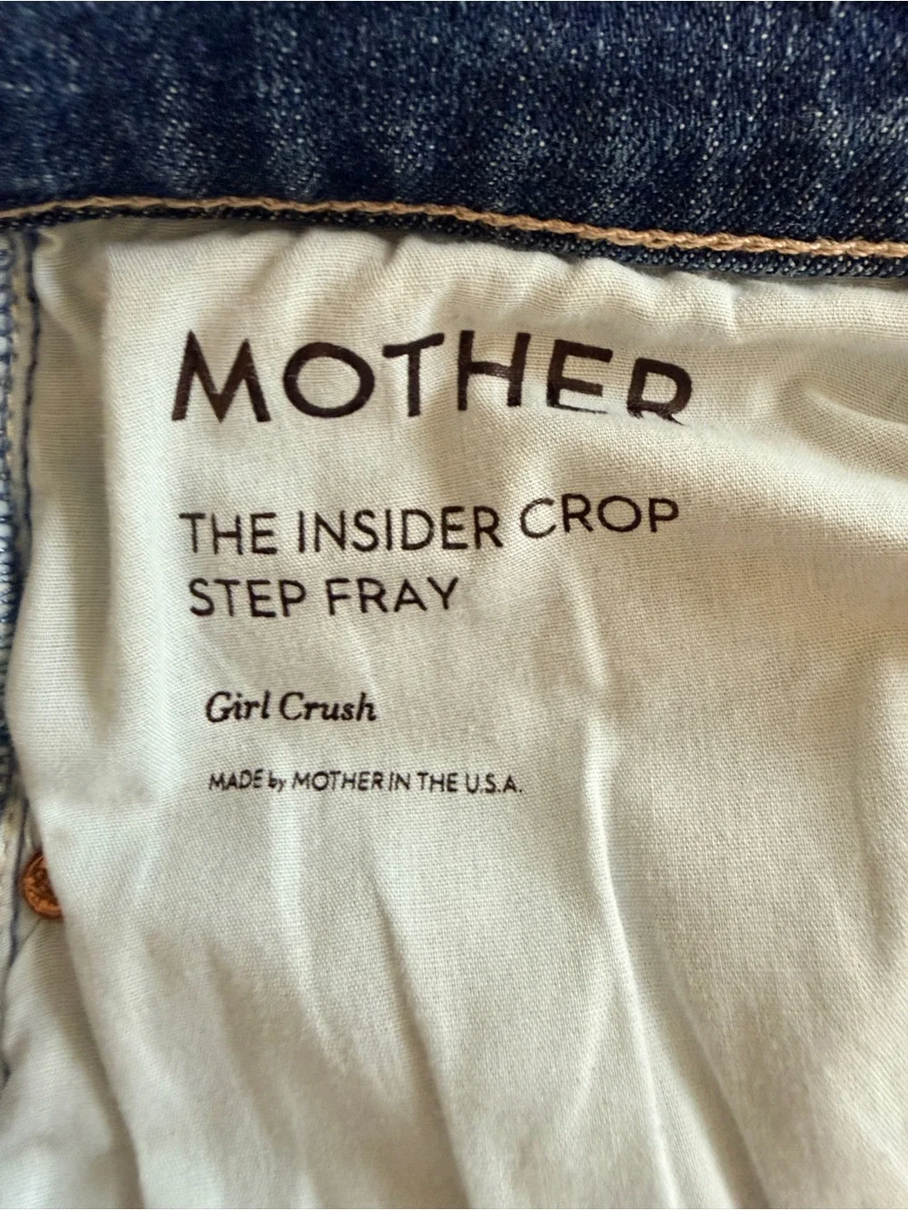 MOTHER insider crop